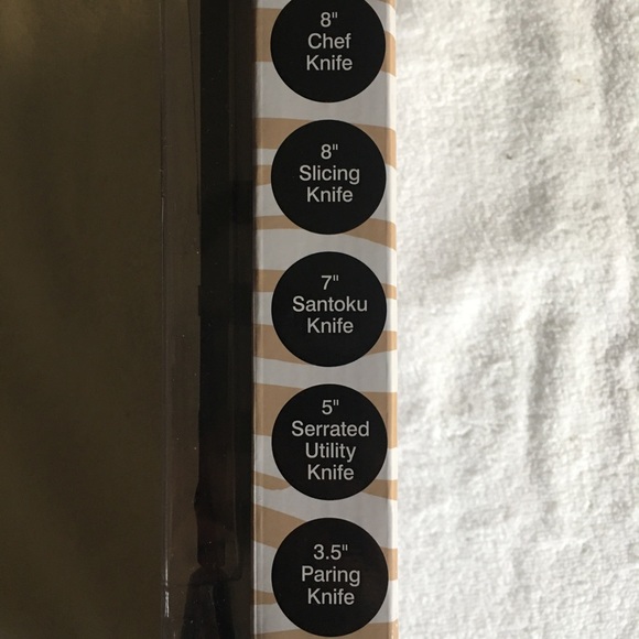 NWT 10 piece animal print knife set 🦒 🦓 🐆 - Picture 10 of 10